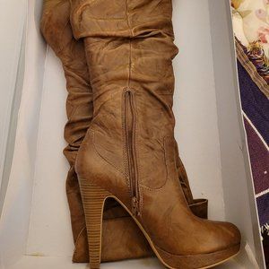 Jessica Simpson Brown Leather Boots